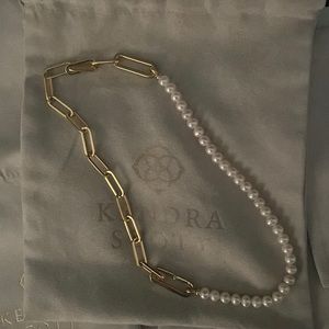 Kendra Scott Ashton Half Pearl Necklace